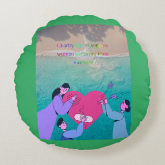 Almofada Redonda/family/love Round Cushion