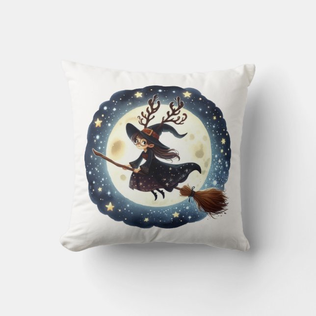 Almofada Viagem da Bruxa Natalina Cushion (Front)