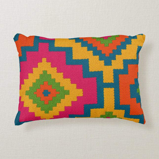 ALMOFADAS  CORES GEOMÉTRICO  DECORATIVE CUSHION (Front)