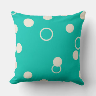Almofused Standard Turquoise Graphic DESIGN Cushion