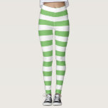 Almond and white colour horizontal striped leggings<br><div class="desc">Almond and white medium horizontal stripes Leggings.
Medium stripes : Style 1</div>