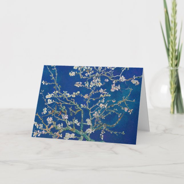 Almond Bloom (Indigo) | Van Gogh | Card (Front)