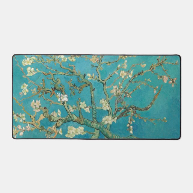 Almond Blossom, 1890 by Vincent van Gogh Desk Mat (Front)