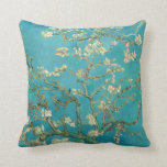 Almond Blossom, 1890 by Vincent van Gogh Throw Pil Cushion<br><div class="desc">Almond Blossom,  1890 by Vincent van Gogh. Flowering trees were special to van Gogh. They represented awakening and hope. He enjoyed them aesthetically and found joy in painting flowering trees.</div>