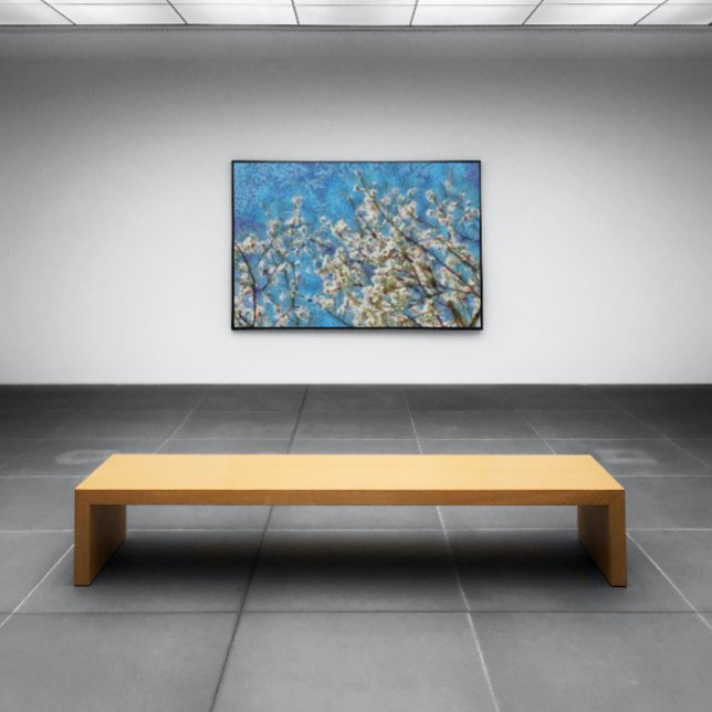 Almond Blossom and Blue Sky In Dotted Art Style Poster (Creator Uploaded)