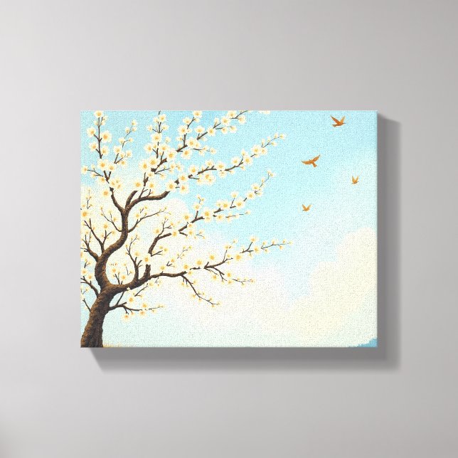 Almond Blossom Dreams Canvas Print (Front)