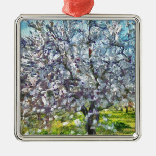 Almond Blossom Metal Tree Decoration
