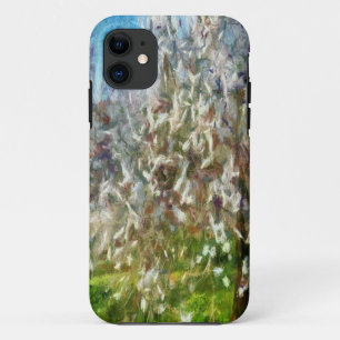 Almond Blossom Pointillism Dot Art Painting Case-Mate iPhone Case