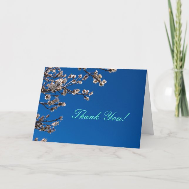 Almond Blossom Thank You Card (Front)