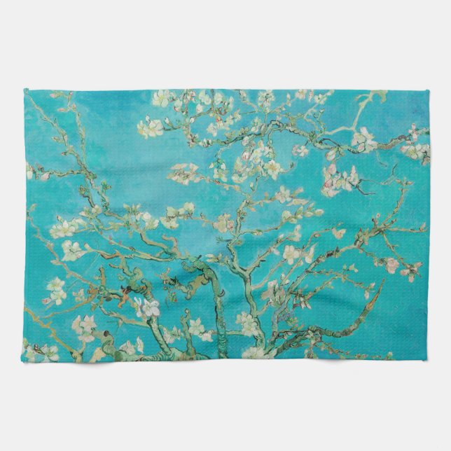Almond Blossom Van Gogh Tea Towel (Horizontal)