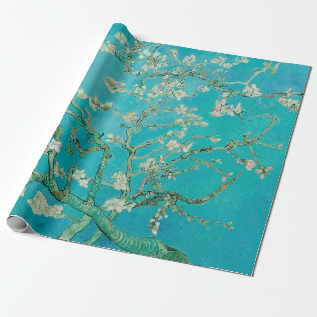 Almond Blossom Van Gogh Wrapping Paper (Unrolled)