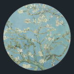 Almond Blossom: Vincent Van Gogh  Classic Round Sticker<br><div class="desc">Almond Blossom. Painted by Vincent Van Gogh in 1890.

This image is in the public domain.</div>