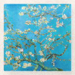 Almond Blossom Vincent van Gogh Glass Coaster<br><div class="desc">Beautiful almond blossoms on almond tree by Vincent van Gogh.</div>