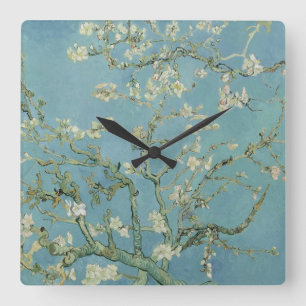 Almond Blossom: Vincent Van Gogh  Square Wall Clock