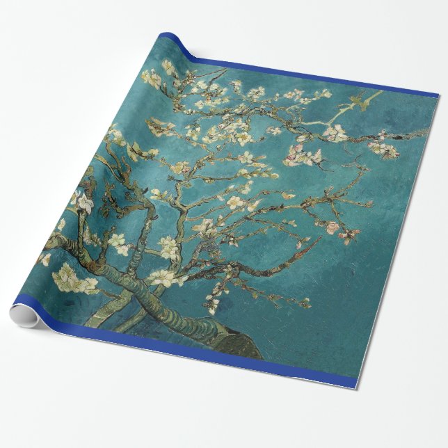 Almond Blossom Wrapping Paper (Unrolled)