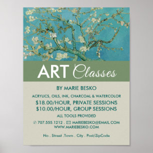Almond Blossoms By Vincent Van Gogh, Art Classes Poster