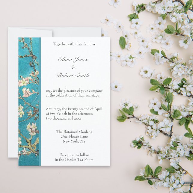 Almond Blossoms Floral Wedding Invitation (Creator Uploaded)