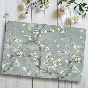 Almond Blossoms Grey Vincent Van Gogh Tissue Paper