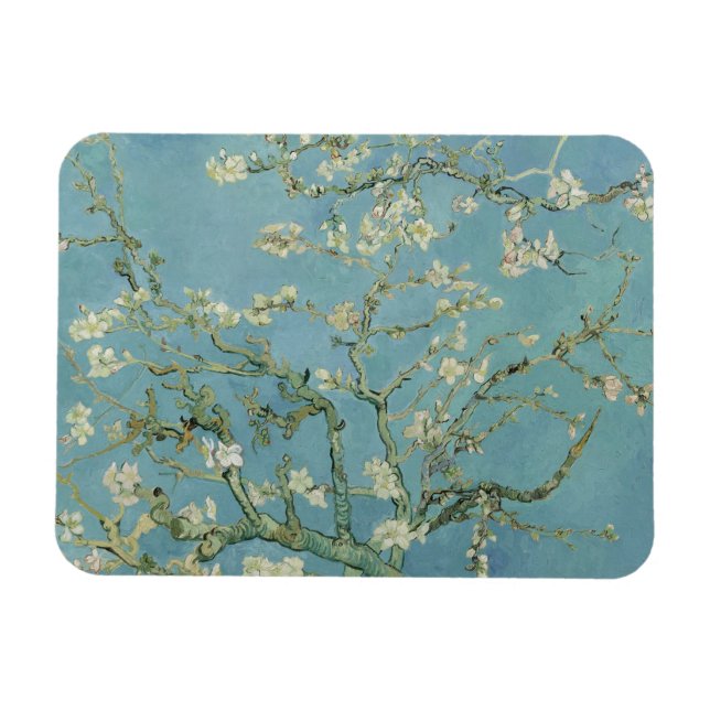 Almond Blossoms Painting by Van Gogh Magnet (Horizontal)
