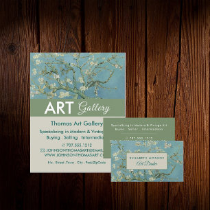 Almond Blossoms, Van Gogh, Art Dealer, Gallery Flyer