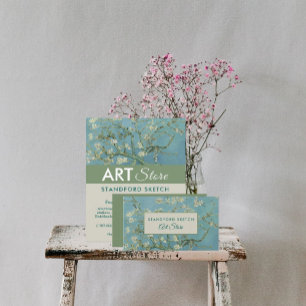 Almond Blossoms, Van Gogh, Art Supplies Store Business Card