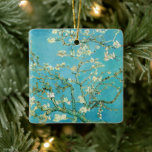 Almond Blossoms | Vincent van Gogh Ceramic Ornament<br><div class="desc">Almond Blossoms (1890) by Dutch artist Vincent van Gogh (1853-1890). Van Gogh's Almond Blossoms painting showcases delicate white flowers set against a vibrant turquoise sky, symbolising new life and renewal. Inspired by Japanese art, the elegant branches and flowing lines create a sense of serenity and natural beauty. The textured brushstrokes...</div>