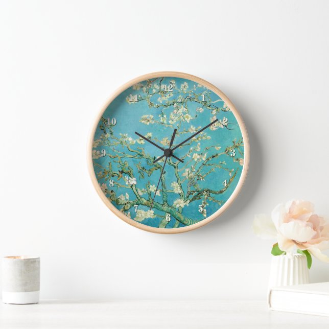 Almond Blossoms | Vincent van Gogh Clock (Home)