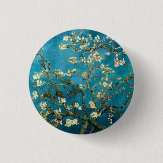 Almond Branches in Bloom Round Pinback 3 Cm Round Badge
