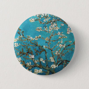 Almond Branches in Bloom, San Remy, c.1890 6 Cm Round Badge