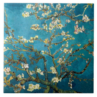 Almond Branches in Bloom Tile