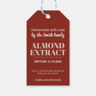 Almond Extract Modern Label Sticker ZEX_001b