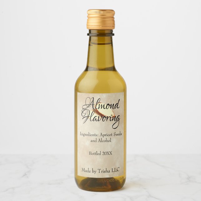 Almond Flavouring Custom Label (Front)