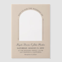 Almond & Grey Arch Peekaboo Informal Wedding