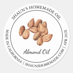 Almond Oil Modern label