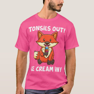 Almond Removal Surgery Recovery Fox T-Shirt