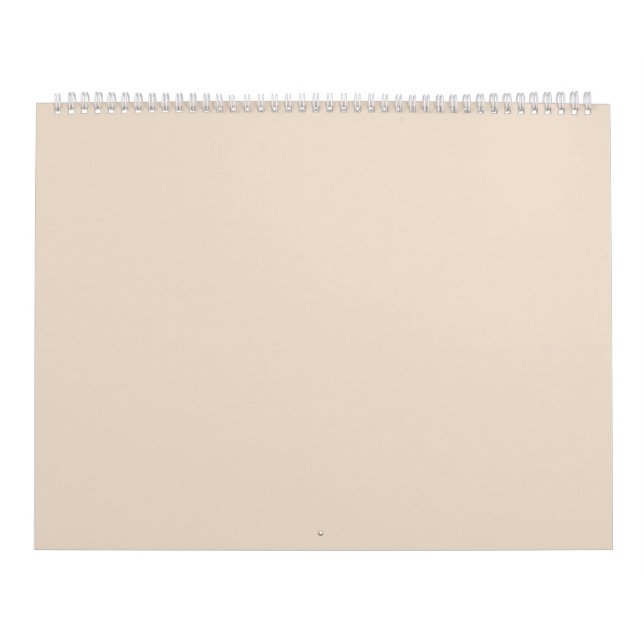 Almond solid colour calendar (Cover)