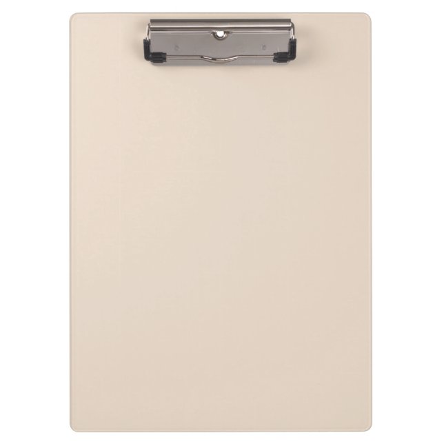 Almond solid colour clipboard (Front)