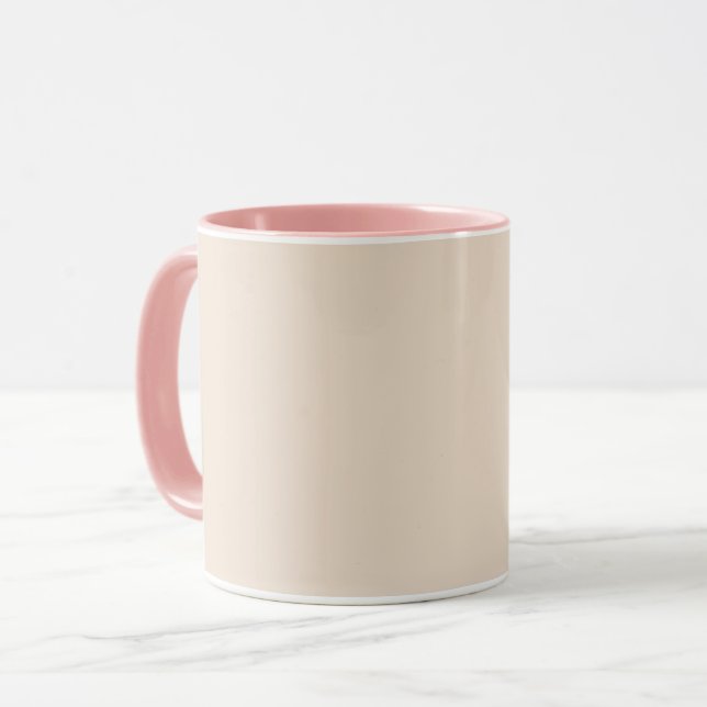Almond (solid colour) mug (Front Left)