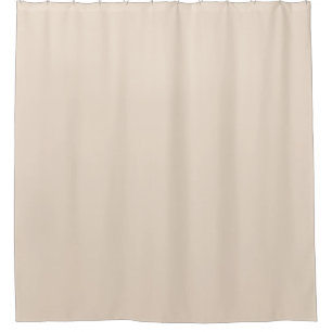 Almond solid colour shower curtain