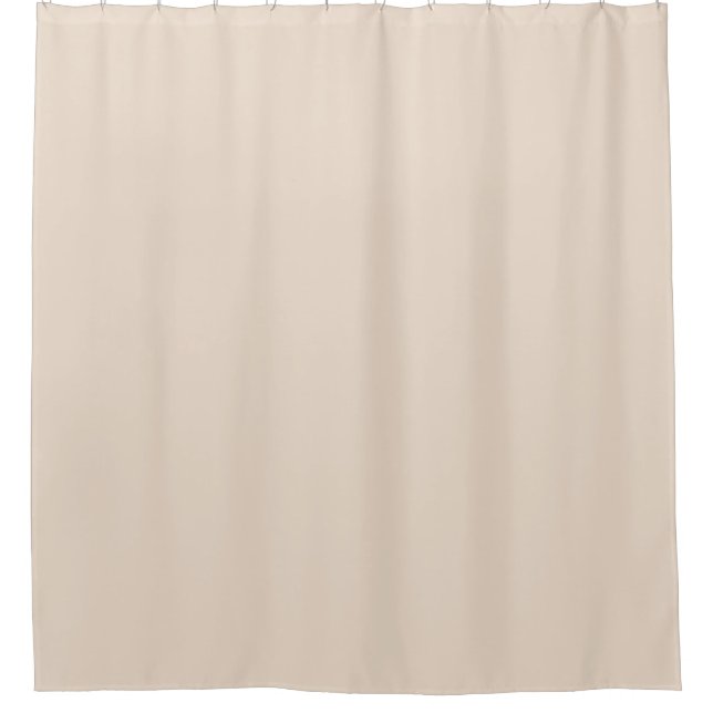 Almond solid colour shower curtain (Front)