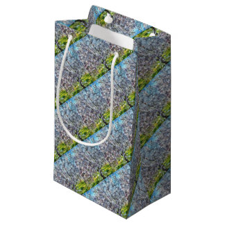 Almond Tree Blossom Dotted Art Style Painting Small Gift Bag