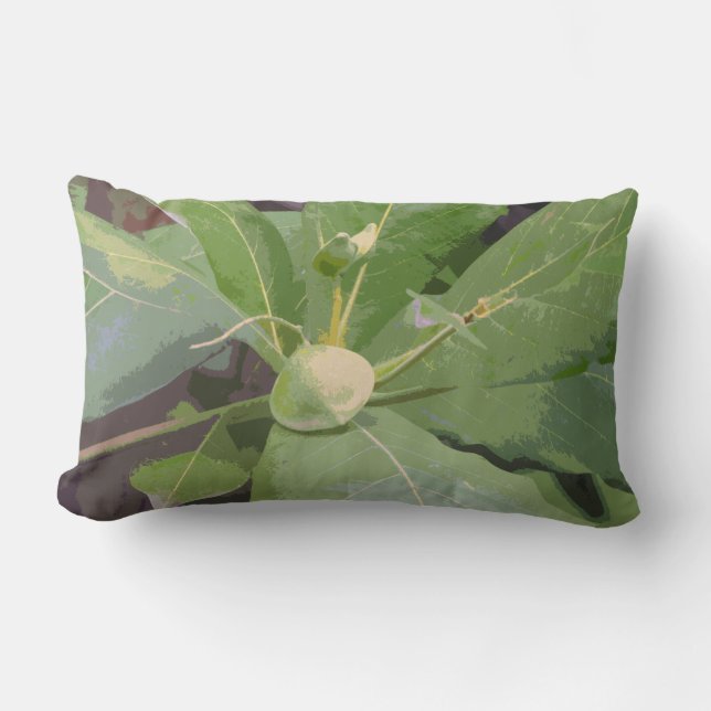 Almond Tree Closeup Lumbar Cushion (Front)