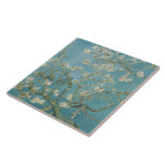Almond tree in blossom by Vincent Van Gogh Tile<br><div class="desc">Branches of an almond tree in blossom by Vincent Van Gogh vintage art on modern day products from Zazilicious</div>