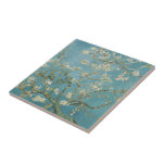 Almond tree in blossom by Vincent Van Gogh Tile<br><div class="desc">Branches of an almond tree in blossom by Vincent Van Gogh vintage art on modern day products from Zazilicious</div>