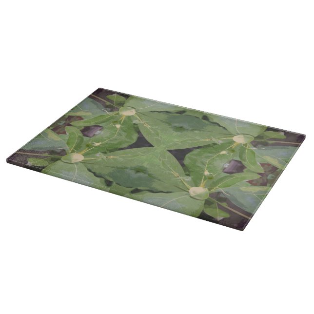 Almond Tree Pattern Cutting Board (Corner)