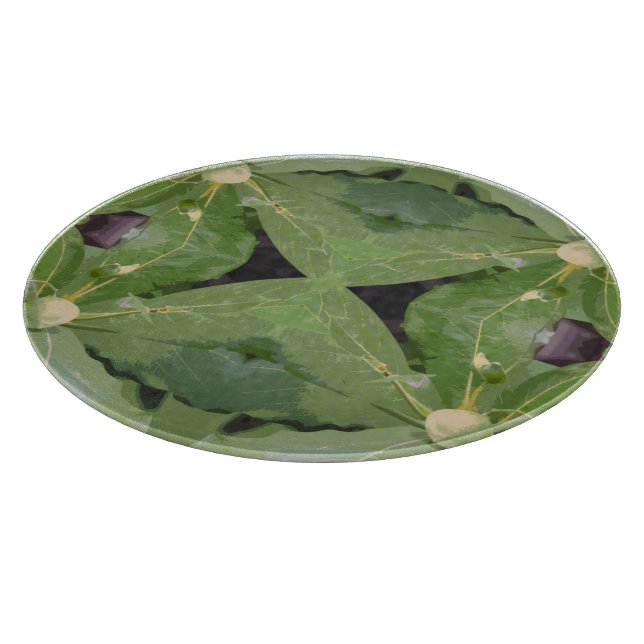 Almond Tree Pattern Cutting Board (Corner)