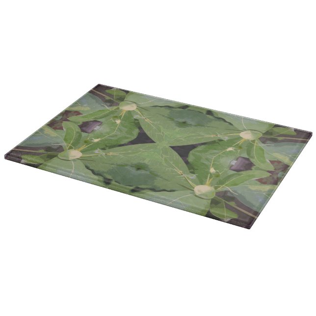 Almond Tree Pattern Cutting Board (Corner)