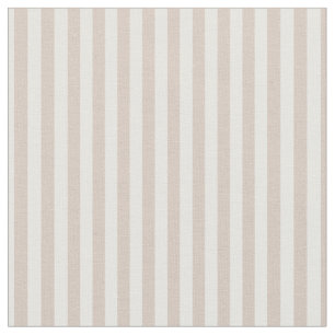 Almond & White Stripes Fabric