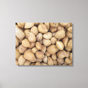 Almonds Fall Autumn Patterns Canvas Print