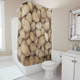 Almonds Fall Autumn Patterns Shower Curtain